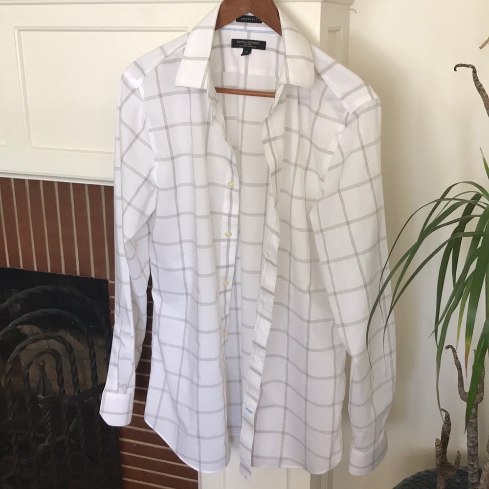 Banana Republic Plaid Shirt, Slim Grant Fit